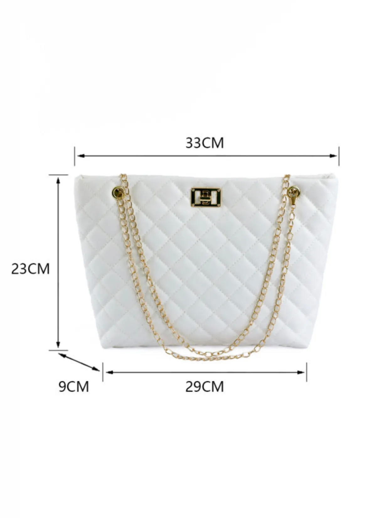 White Quilted Shoulder Bag