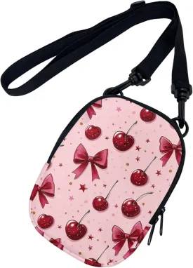 Women Girls Canvas Messenger Bag with Zipper Mini Crossbody Totes for Money Coins Purse Cell Phone Holder