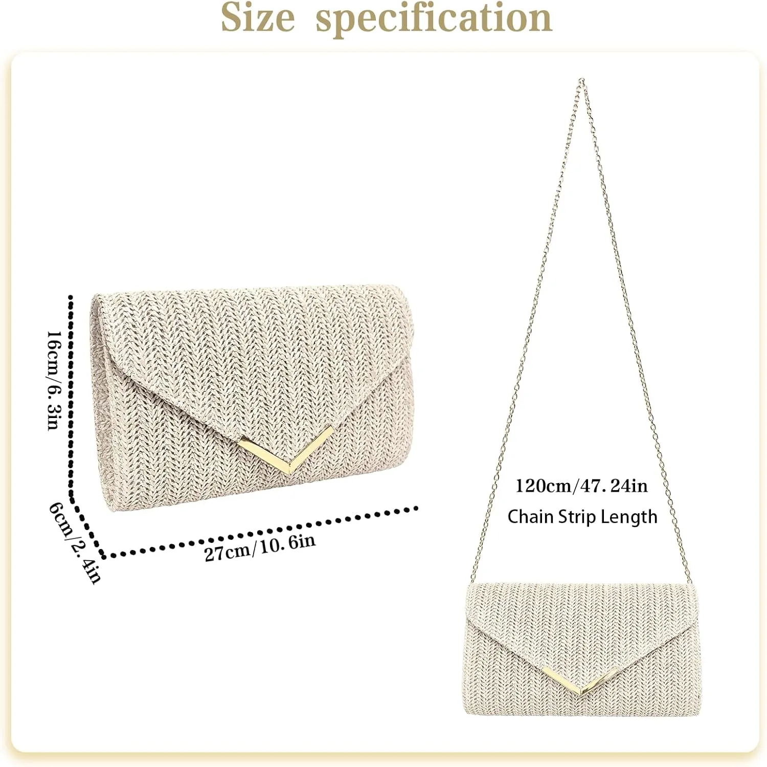 Women Straw Bag Evening Clutch Purse Handbags Wedding Party Clutches Purses