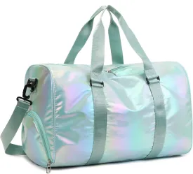 Yaopeing Gym Bag with Shoes Compartment,Sports Duffle Bag for Girls,Waterproof Travel Gym Tote Bags for Women,Green