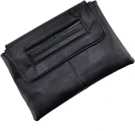 Yatemiole Womens Leather Envelope Clutch Handbag with Shoulder Strap