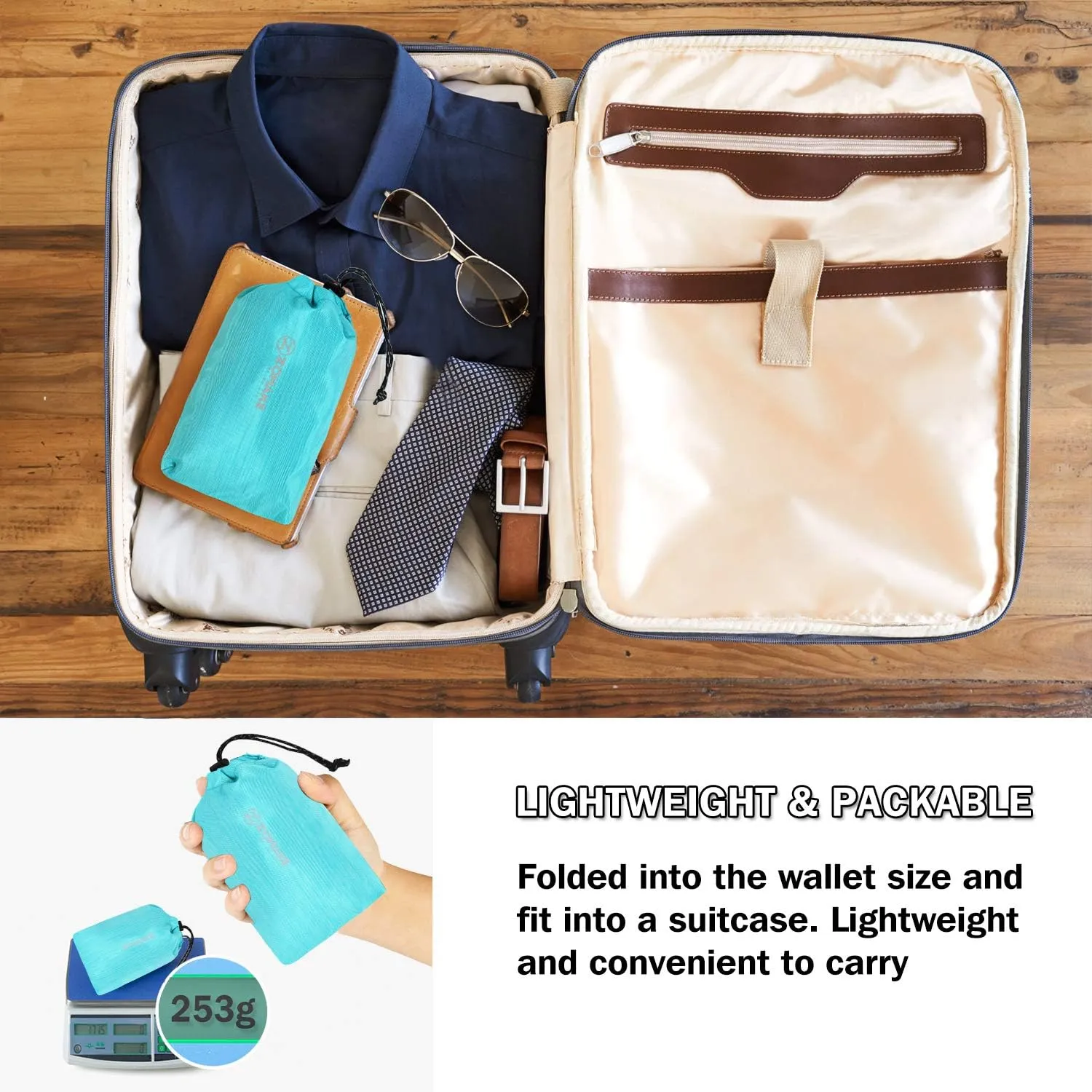 ZOMAKE Ultra Lightweight Packable Backpack 18L, Small Foldable Hiking Backpacks Water Resistant Folding Daypack for Travel(Aqua Blue)